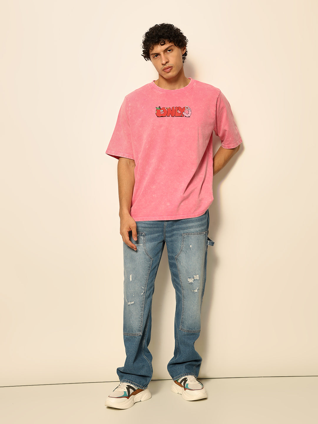 Dirty Pote Pink Printed Unisex Oversized T-shirt