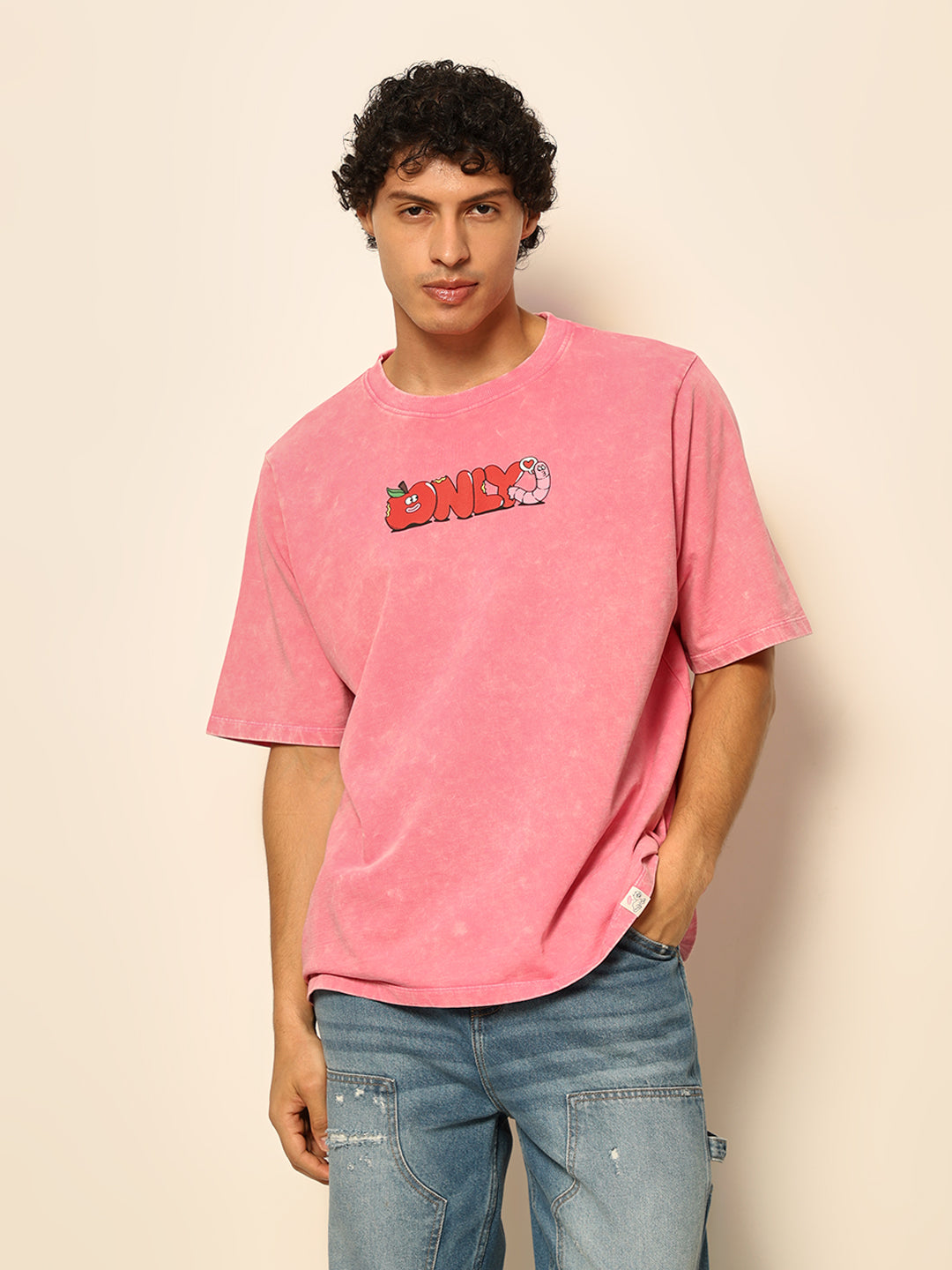 Dirty Pote Pink Printed Unisex Oversized T-shirt