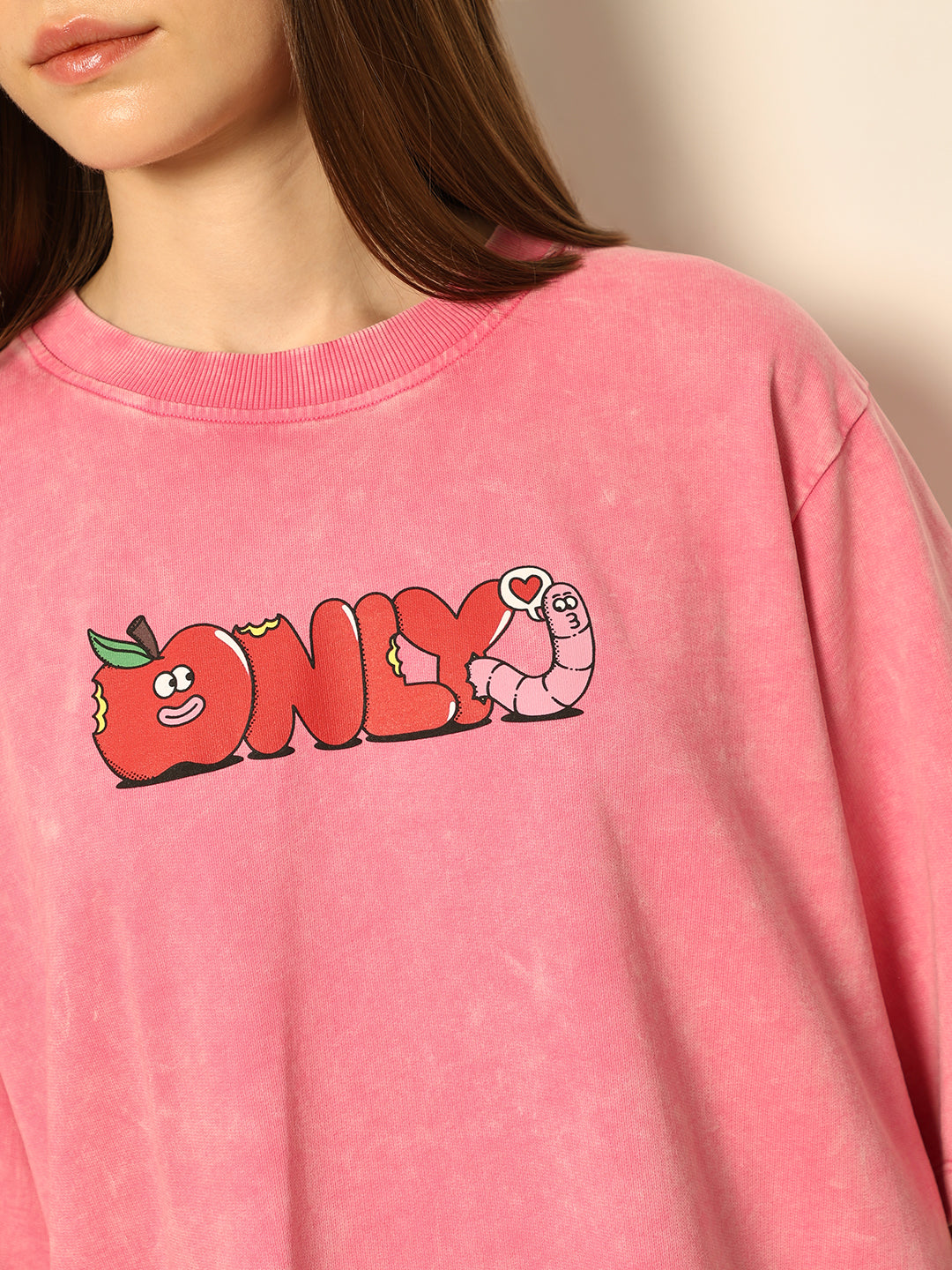 Dirty Pote Pink Printed Unisex Oversized T-shirt