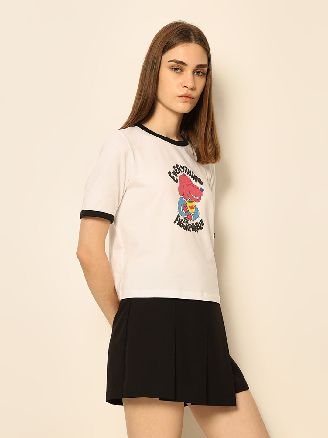 Dirty Pote White Printed T-shirt