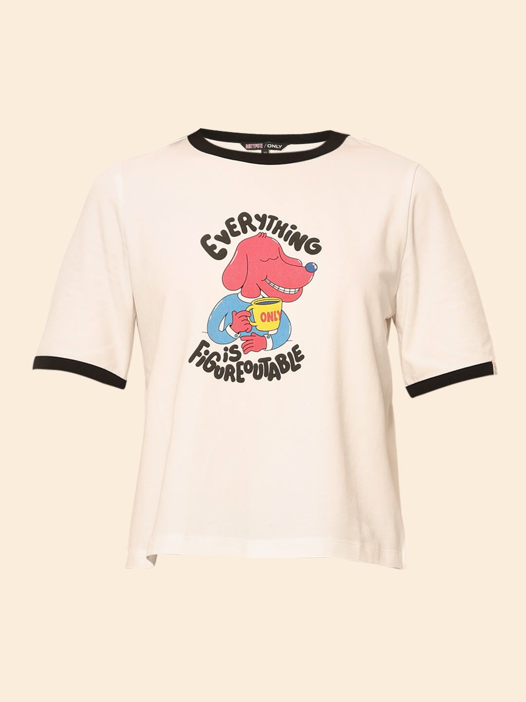 Dirty Pote White Printed T-shirt