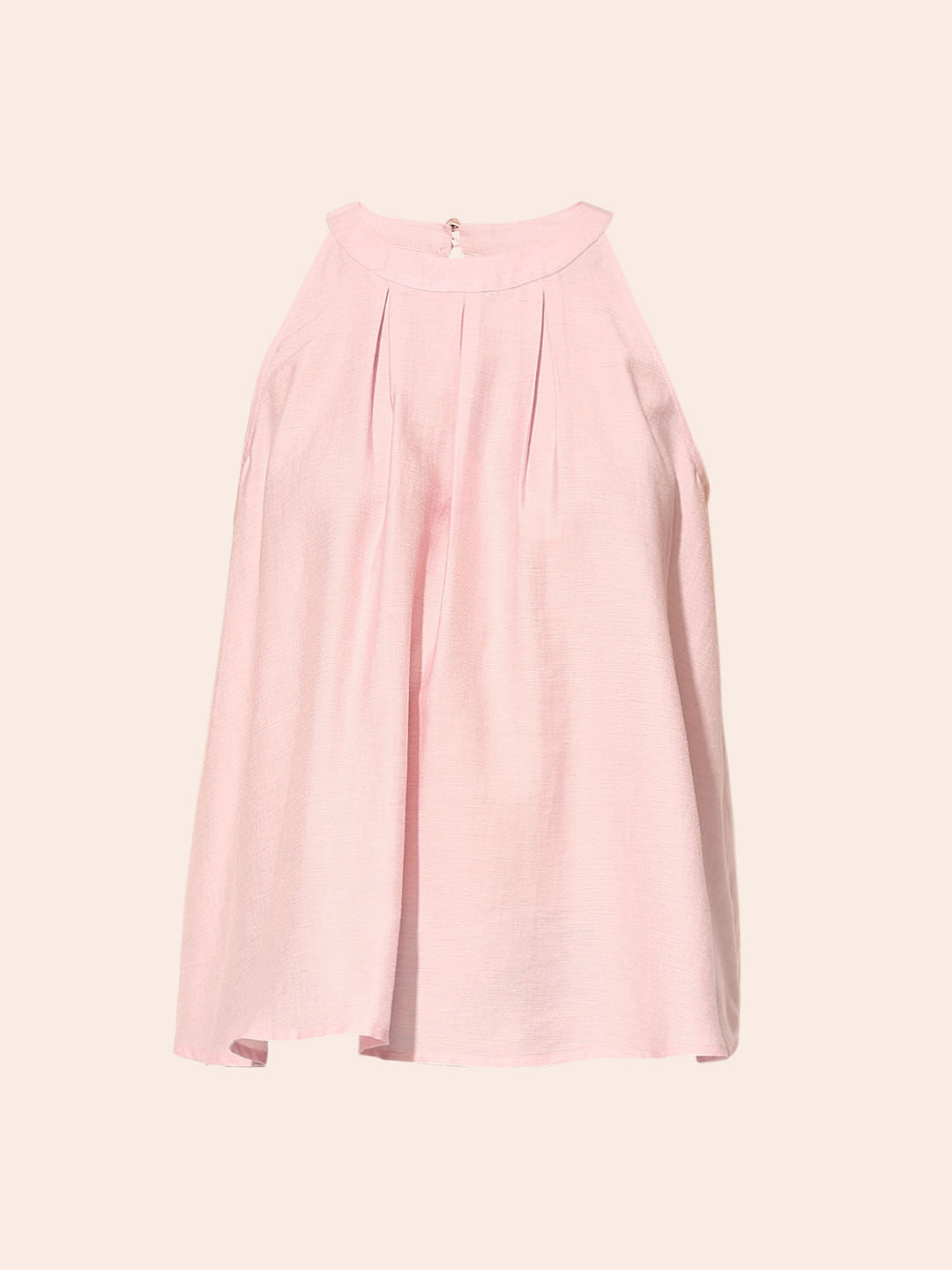 Pink Halter Neck Top