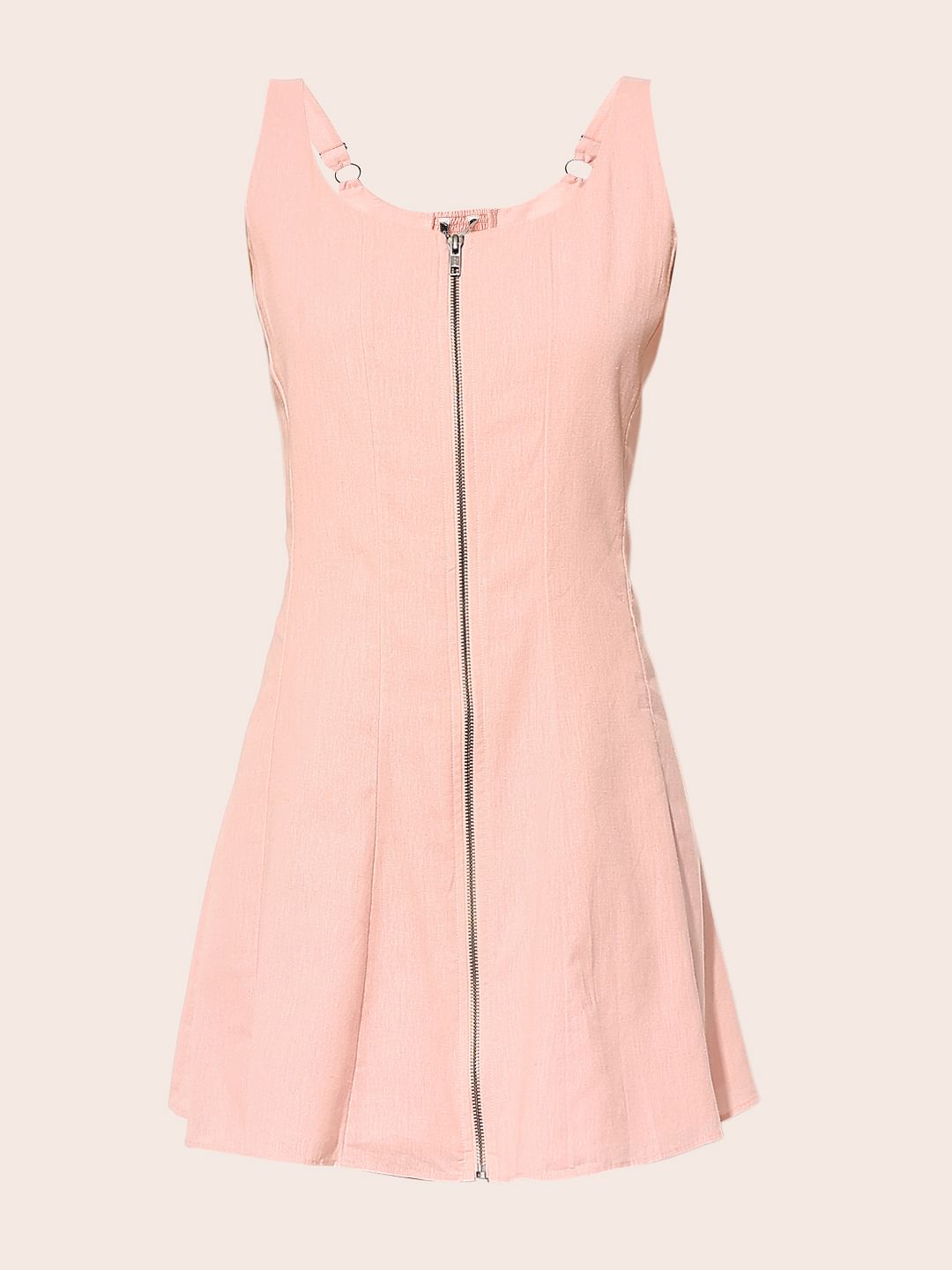 Pink Strappy Mini Dress