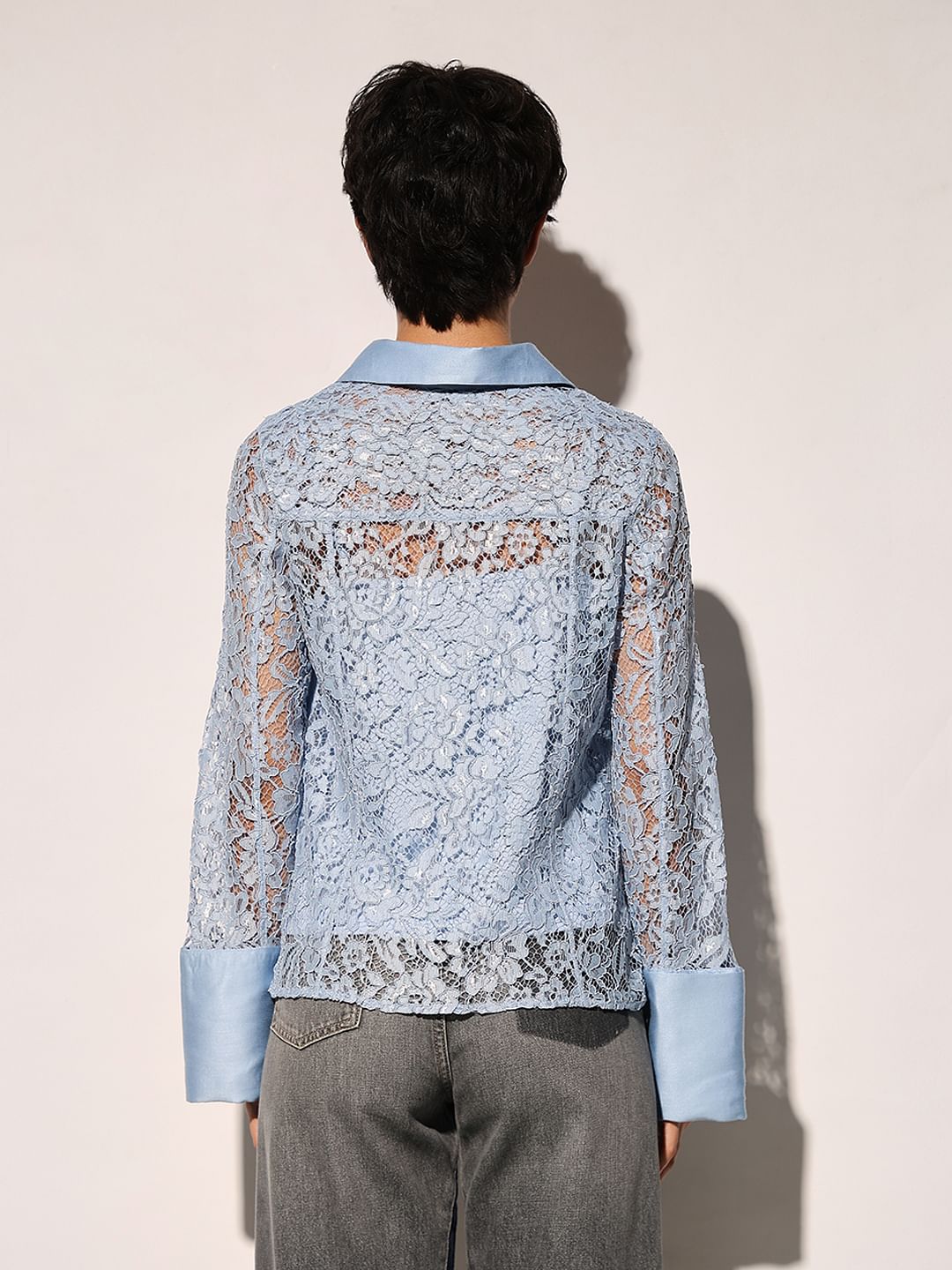 Blue Lace Shirt