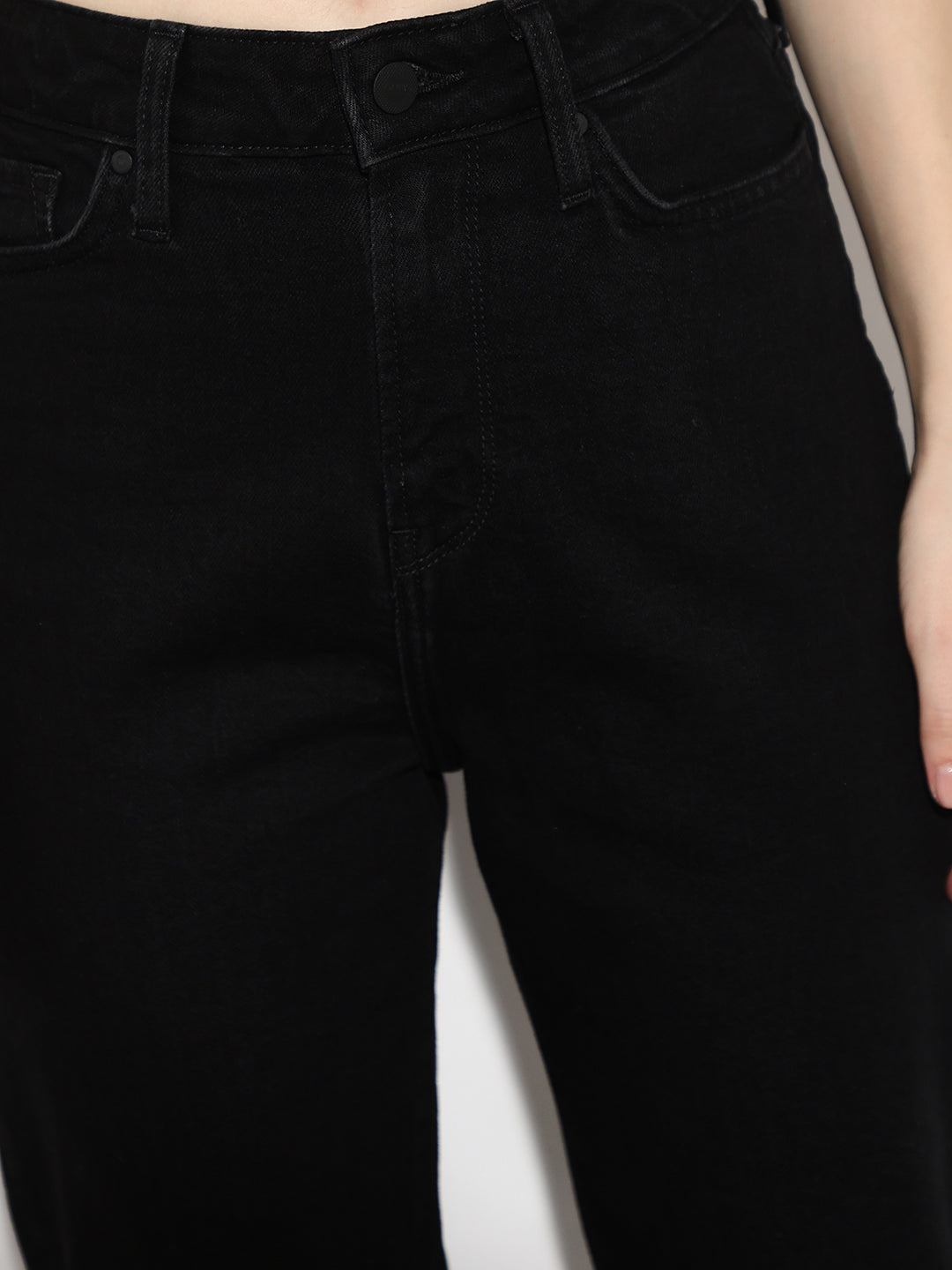 Black High Rise Piper Skinny Jeans