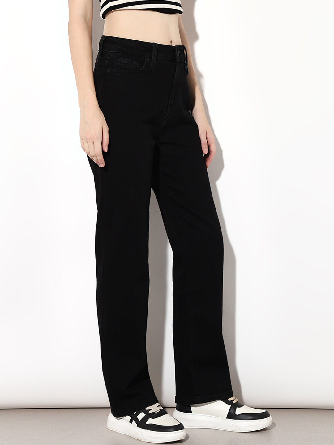 Black High Rise Piper Skinny Jeans