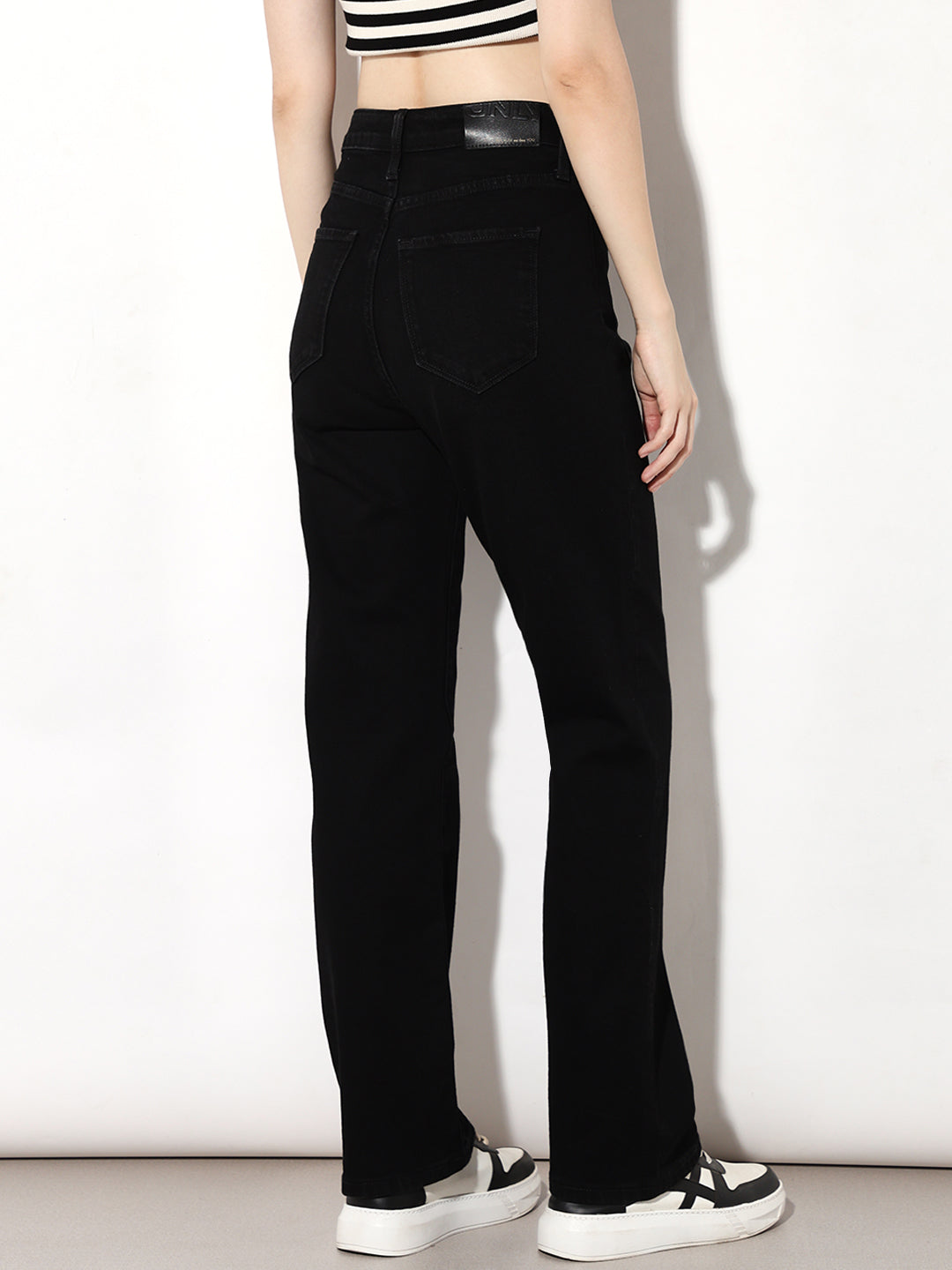 Black High Rise Piper Skinny Jeans