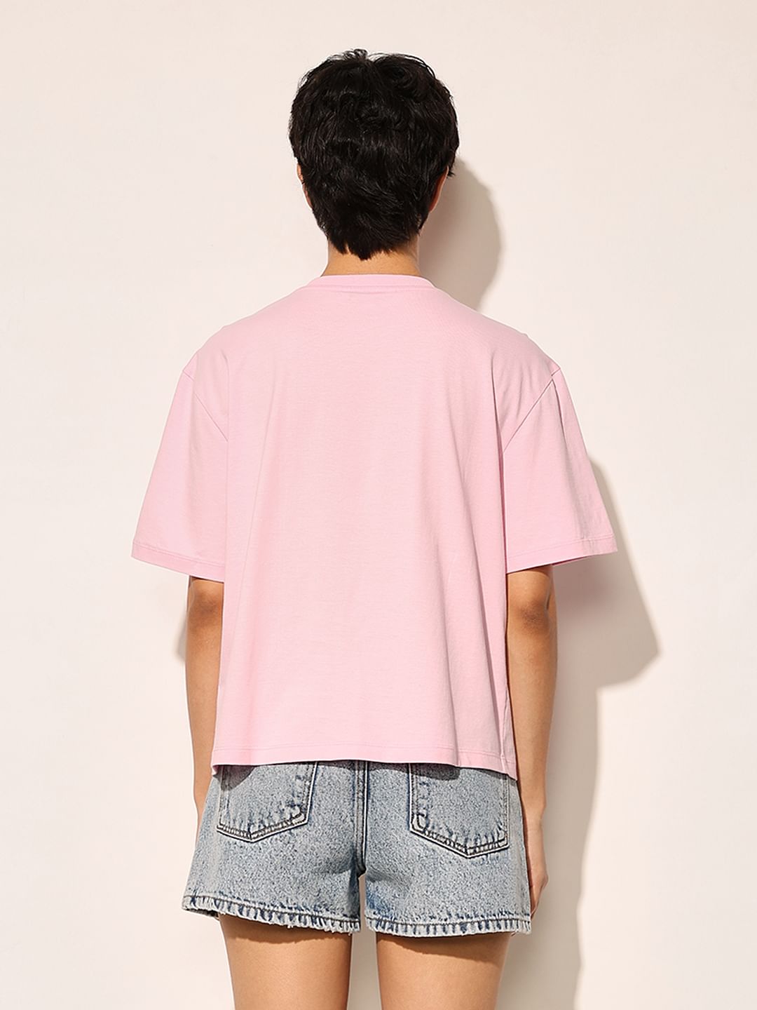 Pink Rhinestone Bow T-Shirt