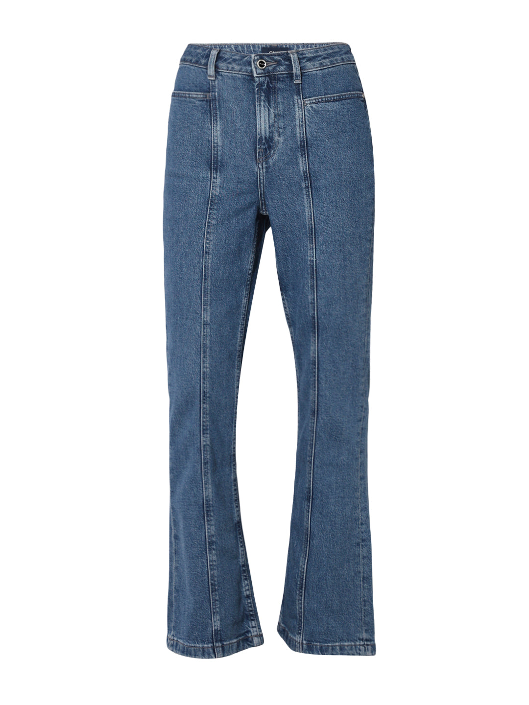 Blue High Rise Flared Jeans