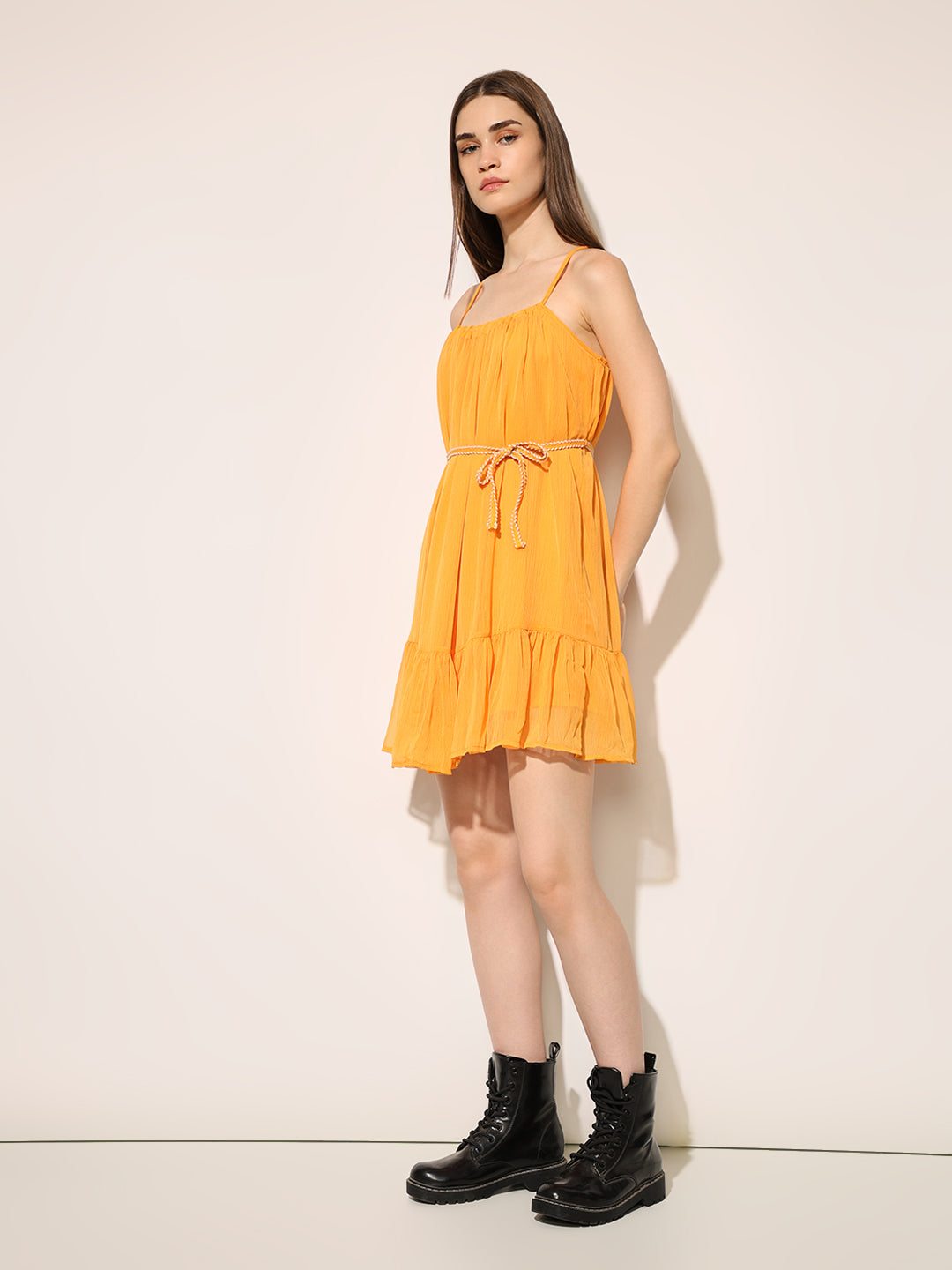 Orange Strappy Dress