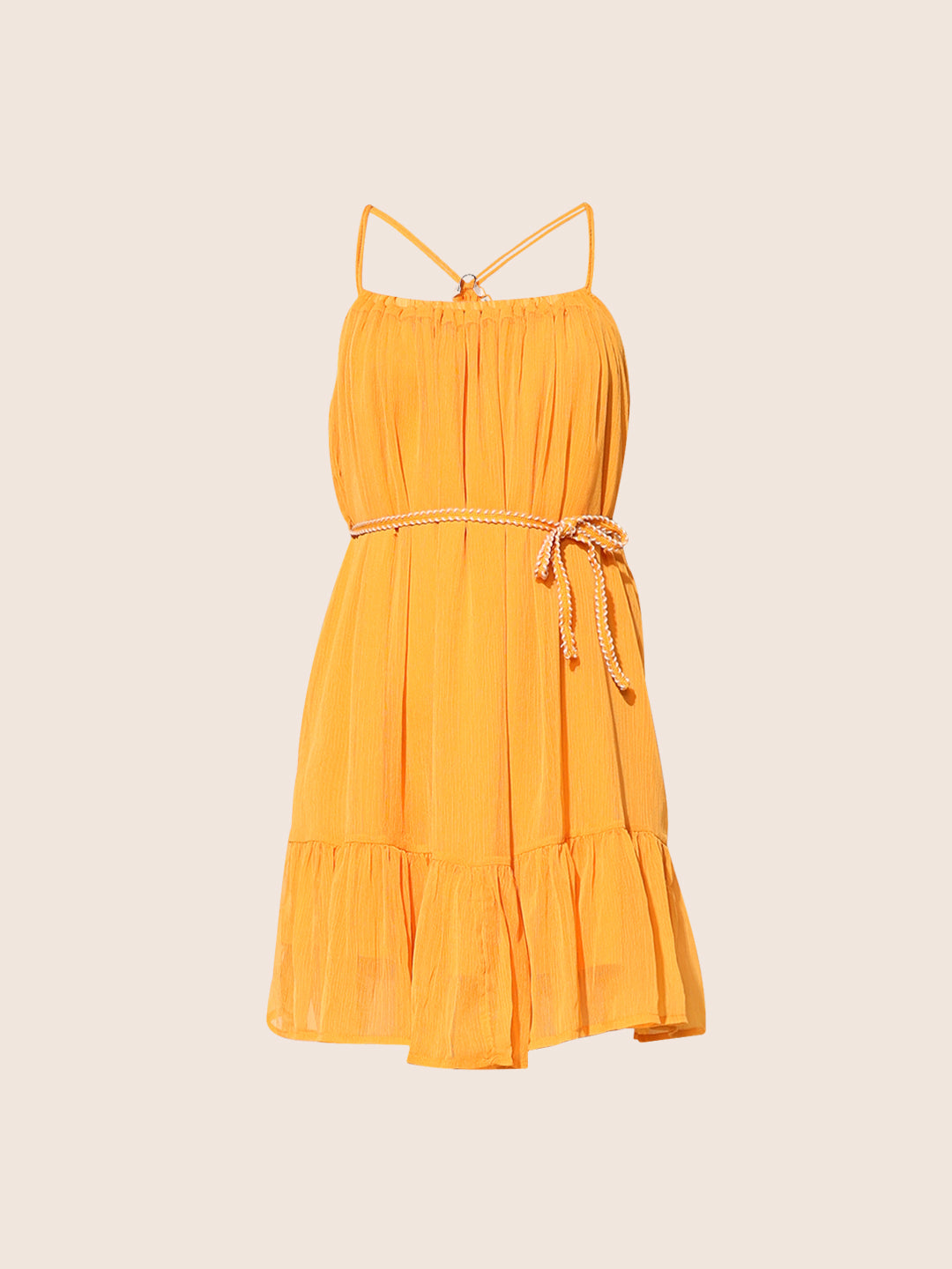 Orange Strappy Dress