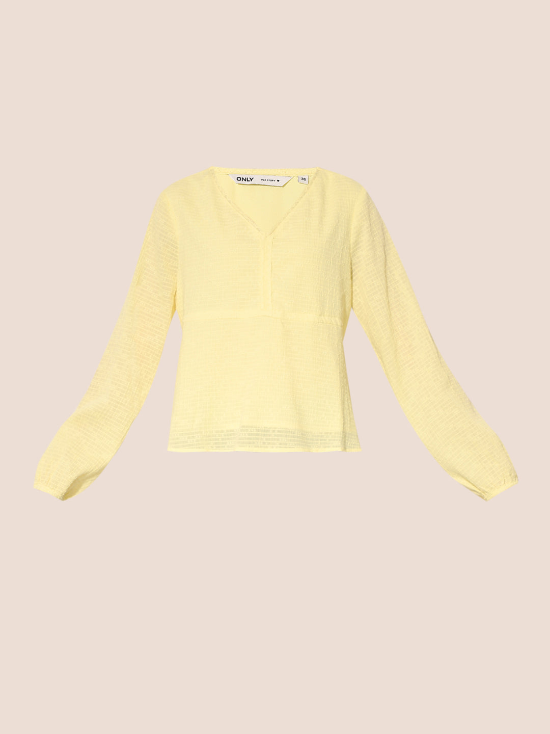 Yellow Textured Top