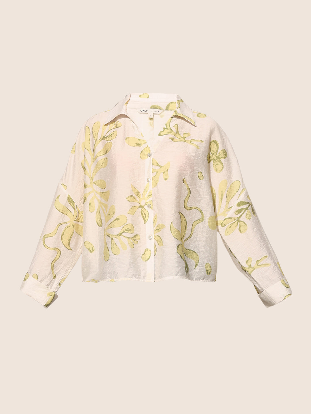 White Printed Viscose Shirt