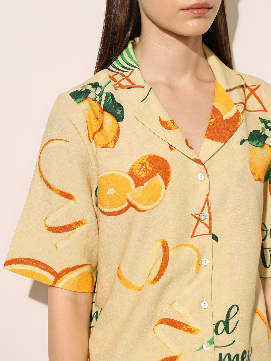 Yellow Printed Shirt