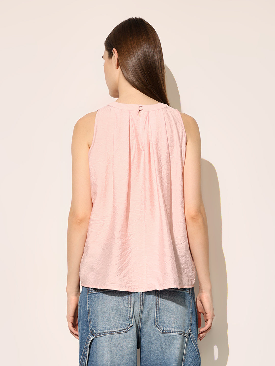 Pink Sleeveless Top