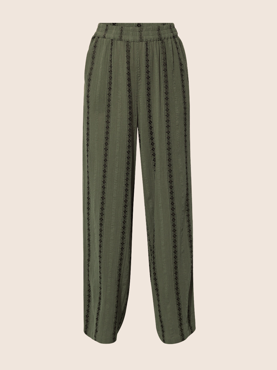 Green Wide Leg Pants