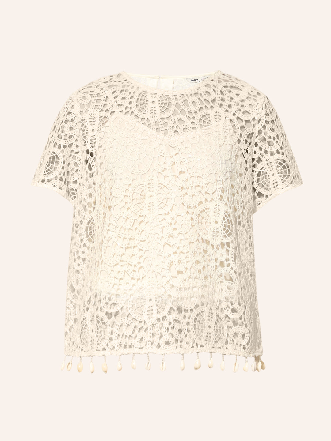 White Crochet Top