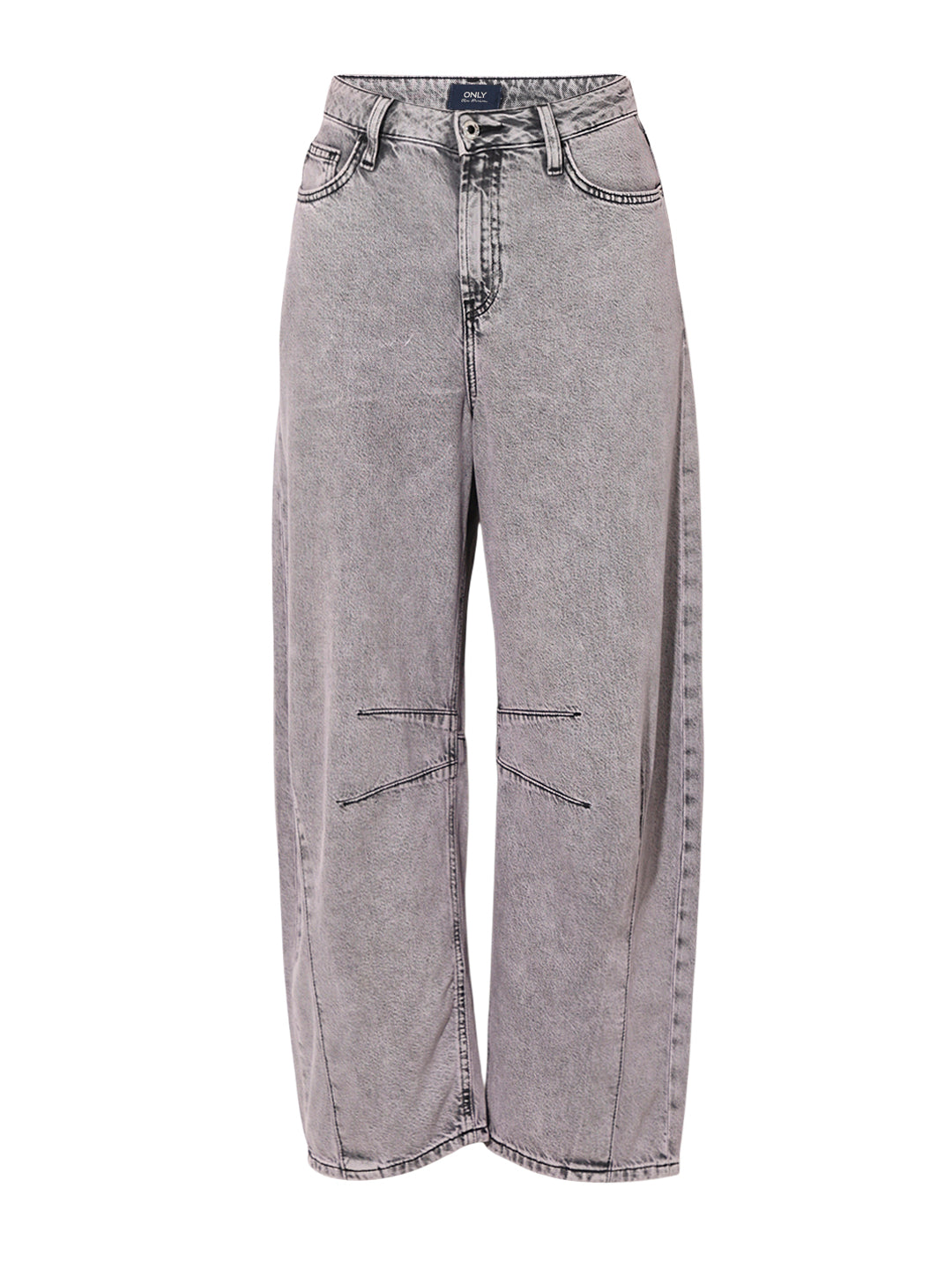 Grey High Rise Slouchy Fit Jeans