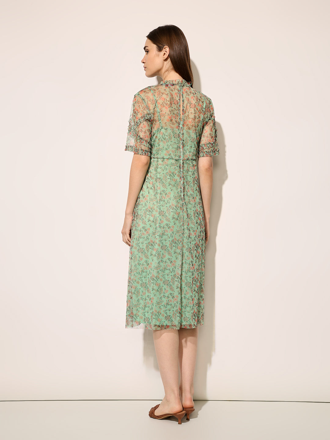 Green Floral Maxi Dress