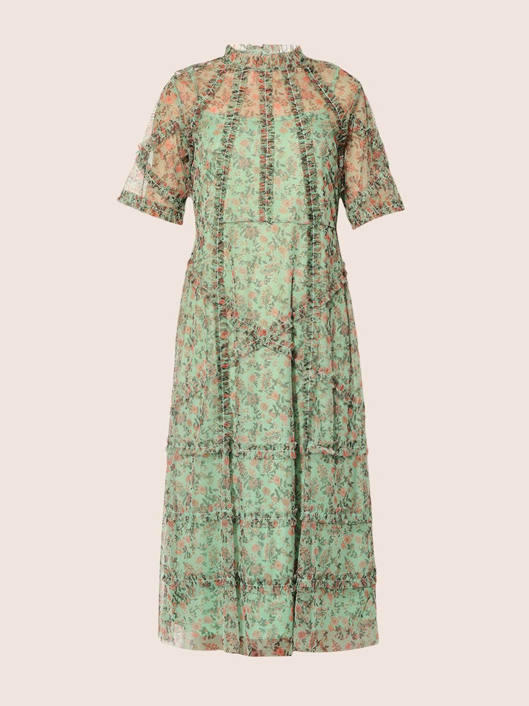 Green Floral Maxi Dress