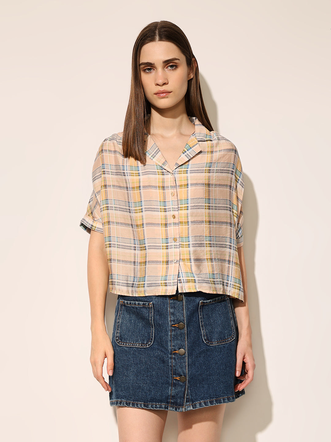 Yellow Check Shirt