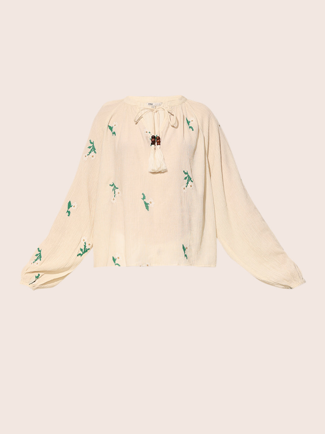 White Embroidered Top