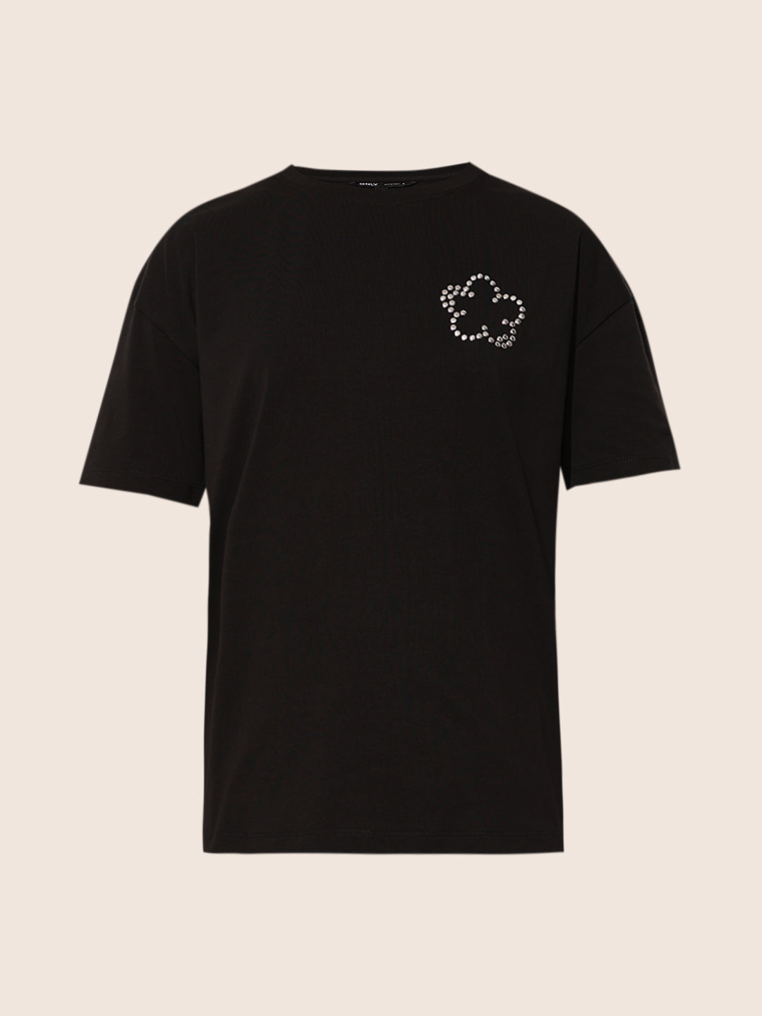 Black Motif Detail T-shirt