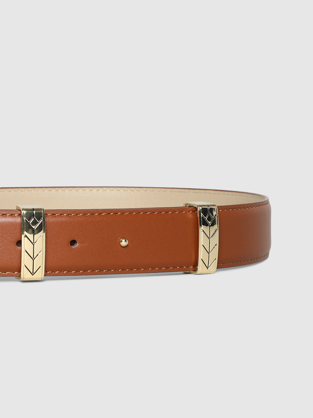 Brown Press-On Belt