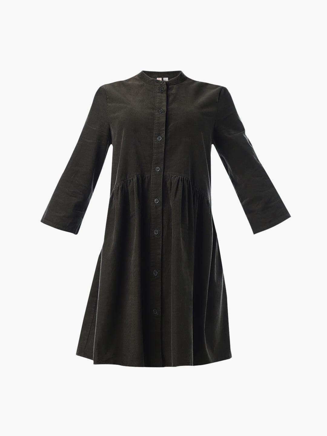 Corduroy Short Dress - Green