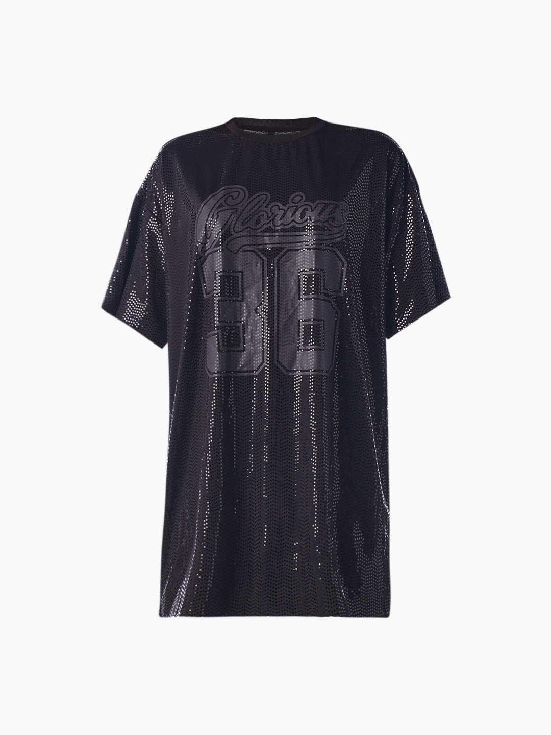 Rhinestone Detail T-Shirt Dress