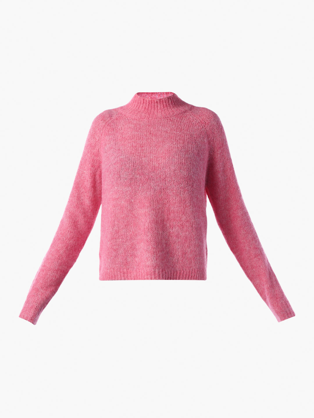 High Neck Cable Knit Pullover