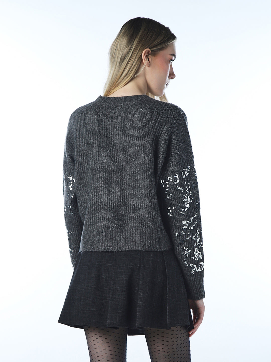 Sequin Embellished Pullover