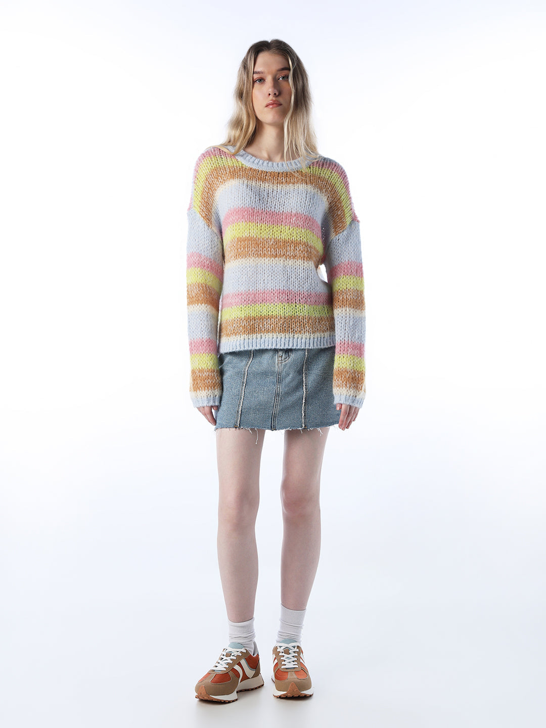 Multi-Colour Striped Pullover