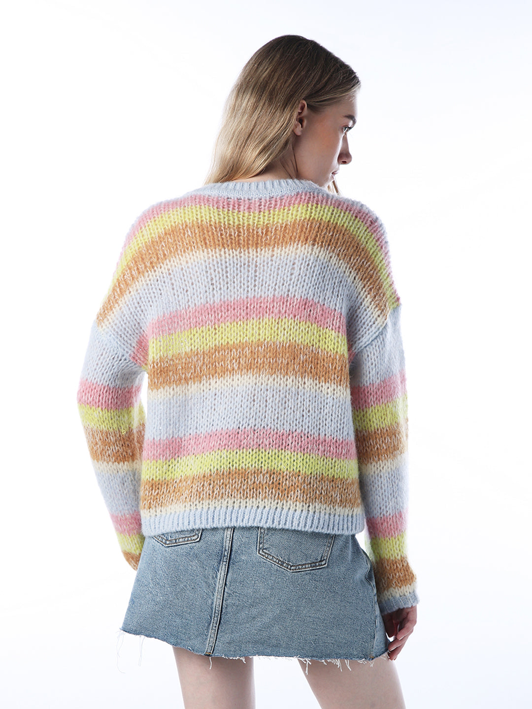 Multi-Colour Striped Pullover