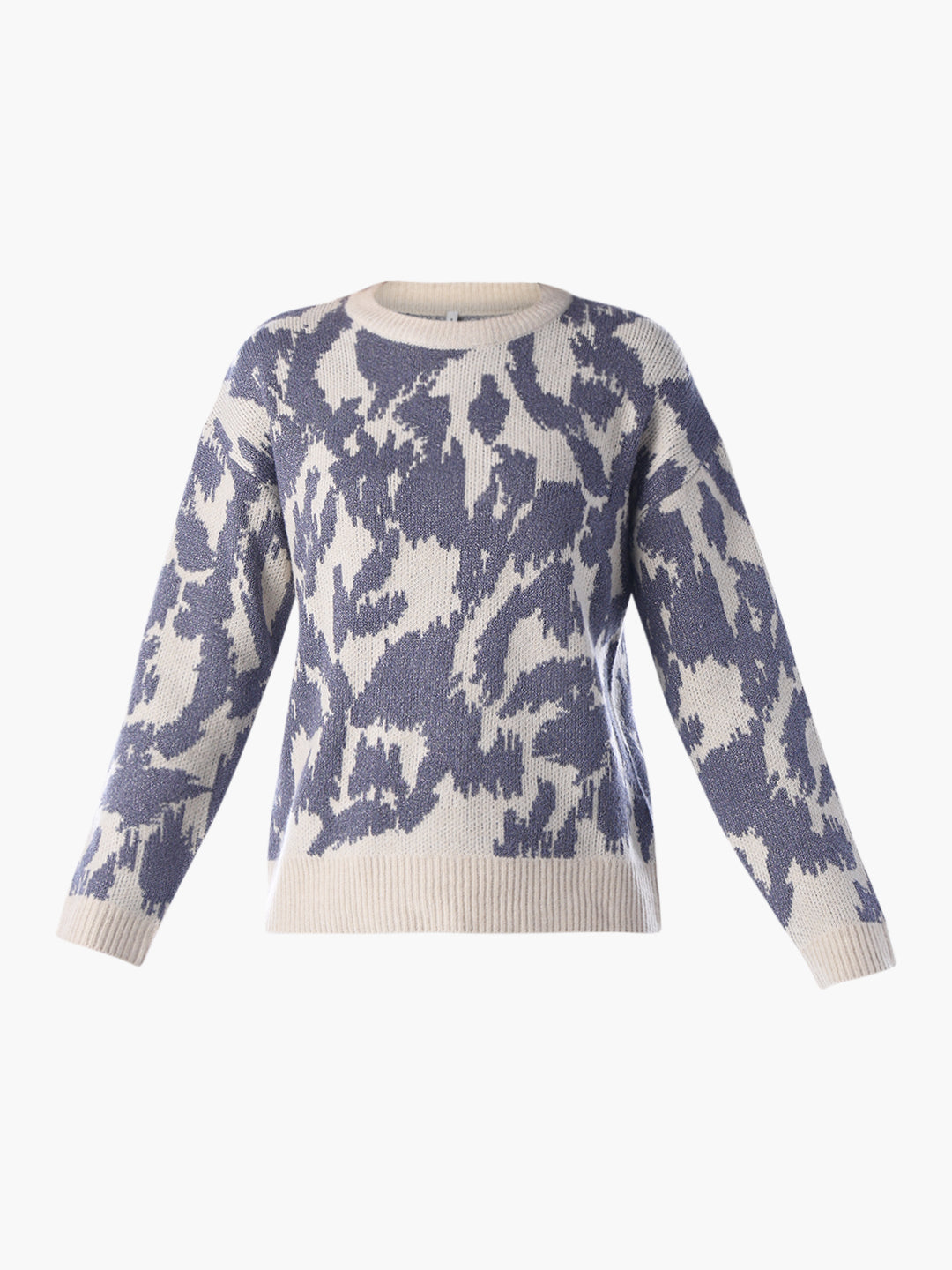 Shimmer Jacquard Knit Pullover