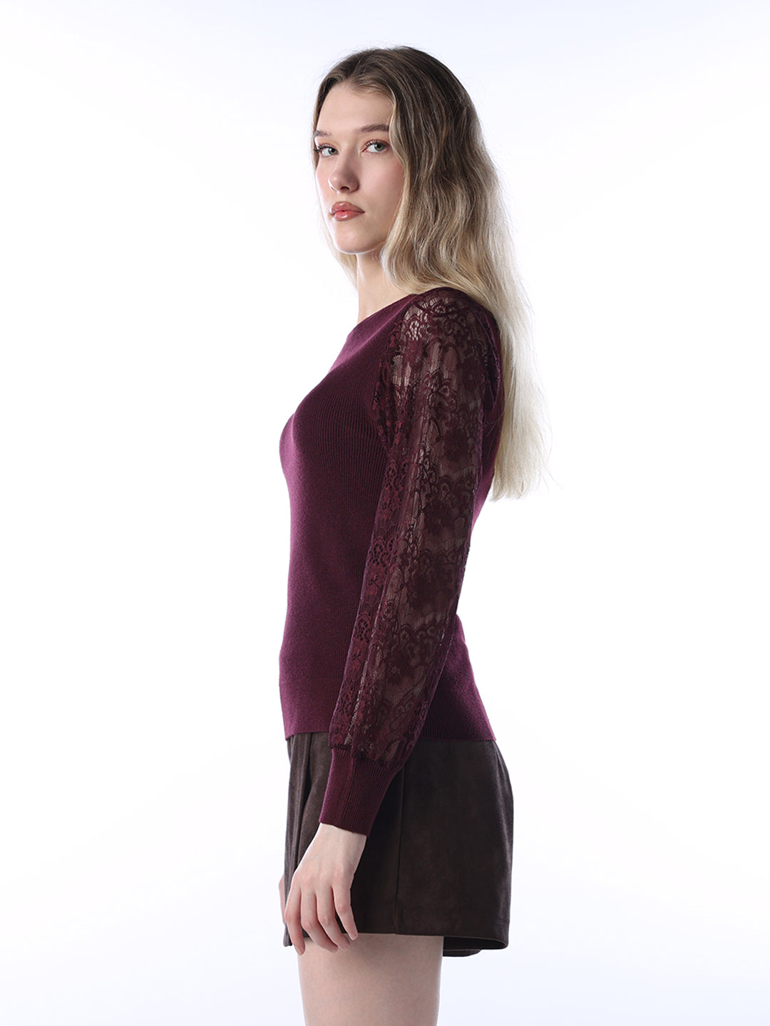 Lace Detail Pullover