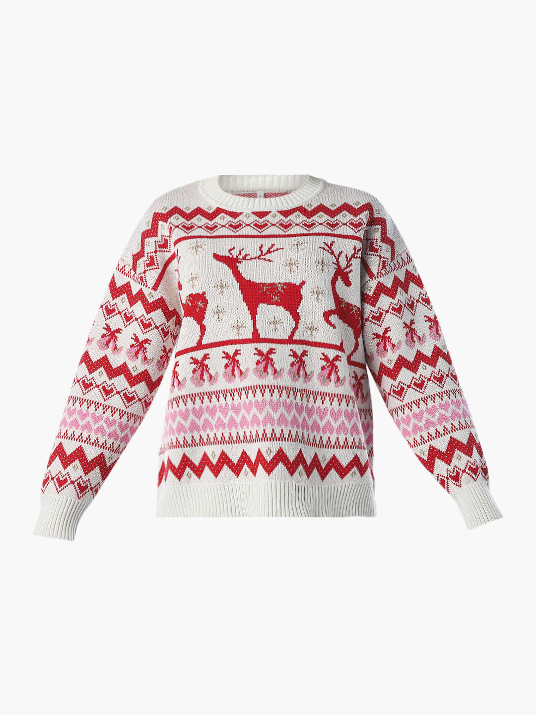 X-Mas Glitter Printed Pullover