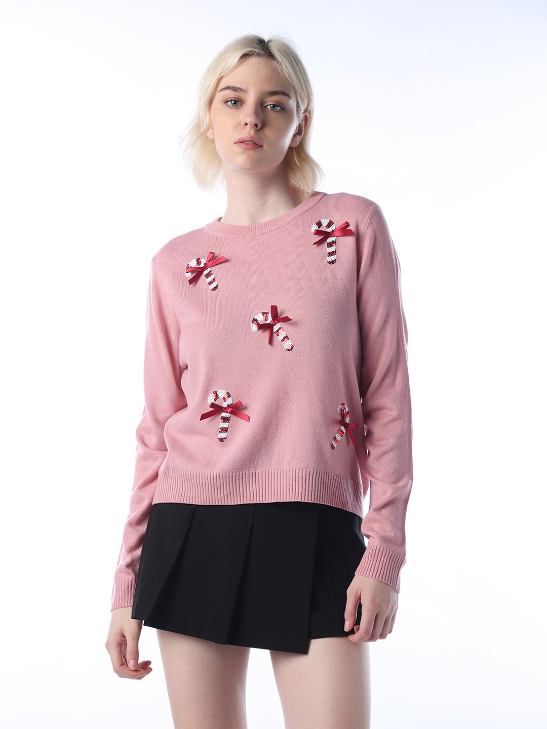 Candy Cane O-Neck Pullover
