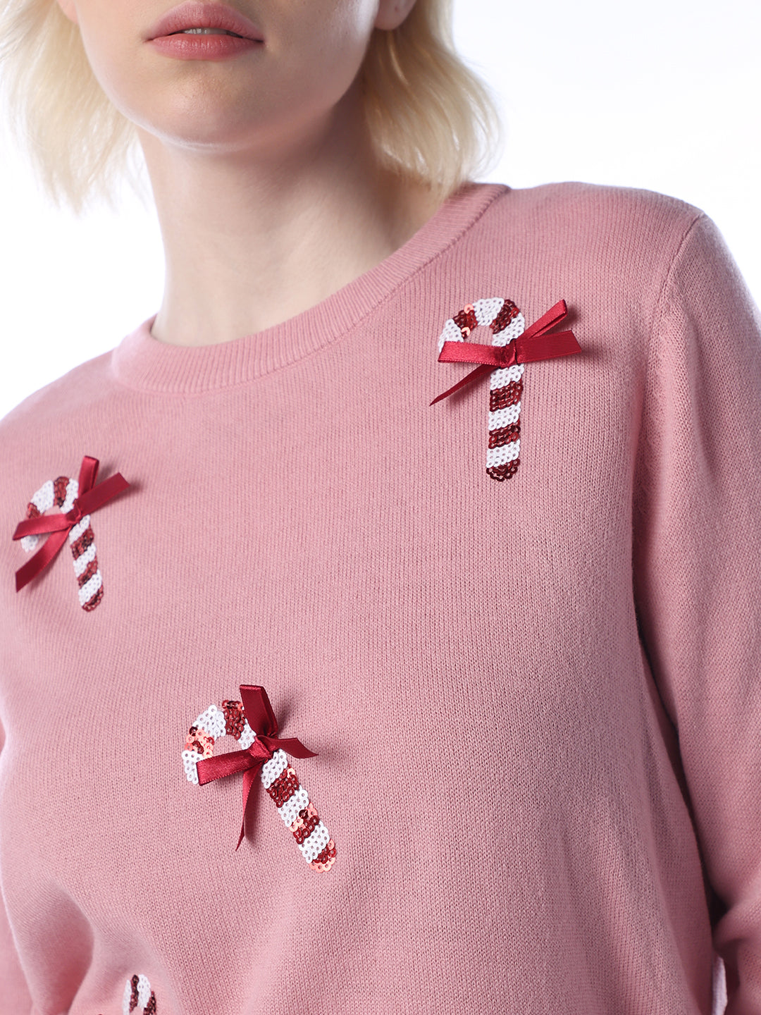 Candy Cane O-Neck Pullover
