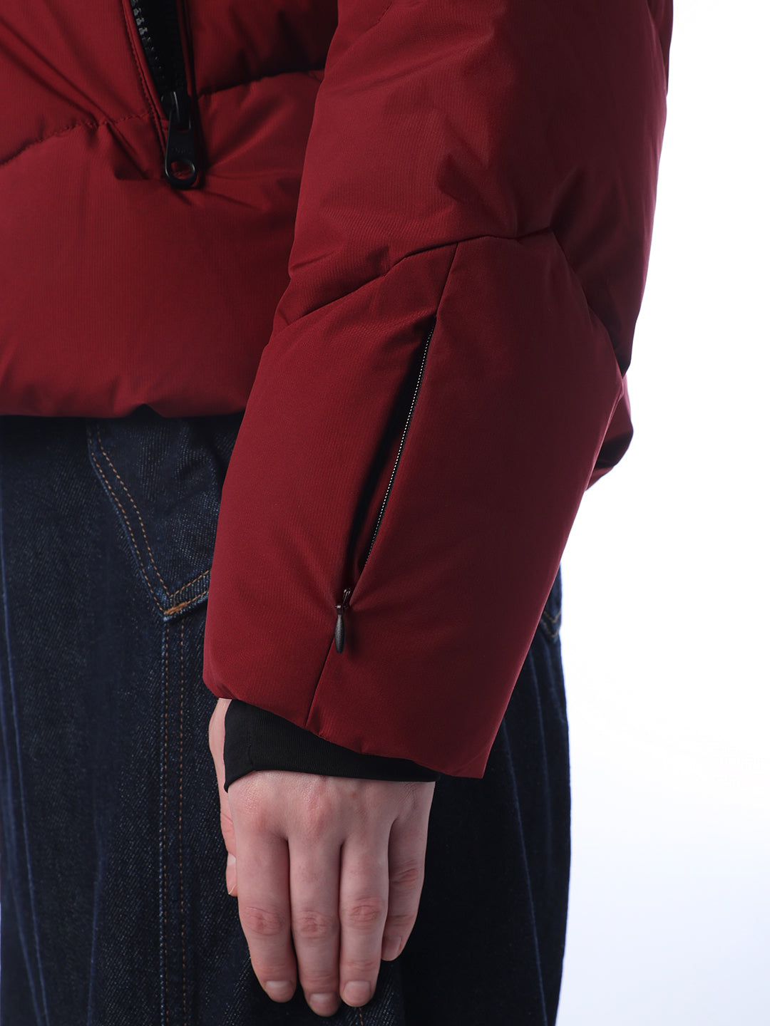 High Neck Hooded Puffer Jacket