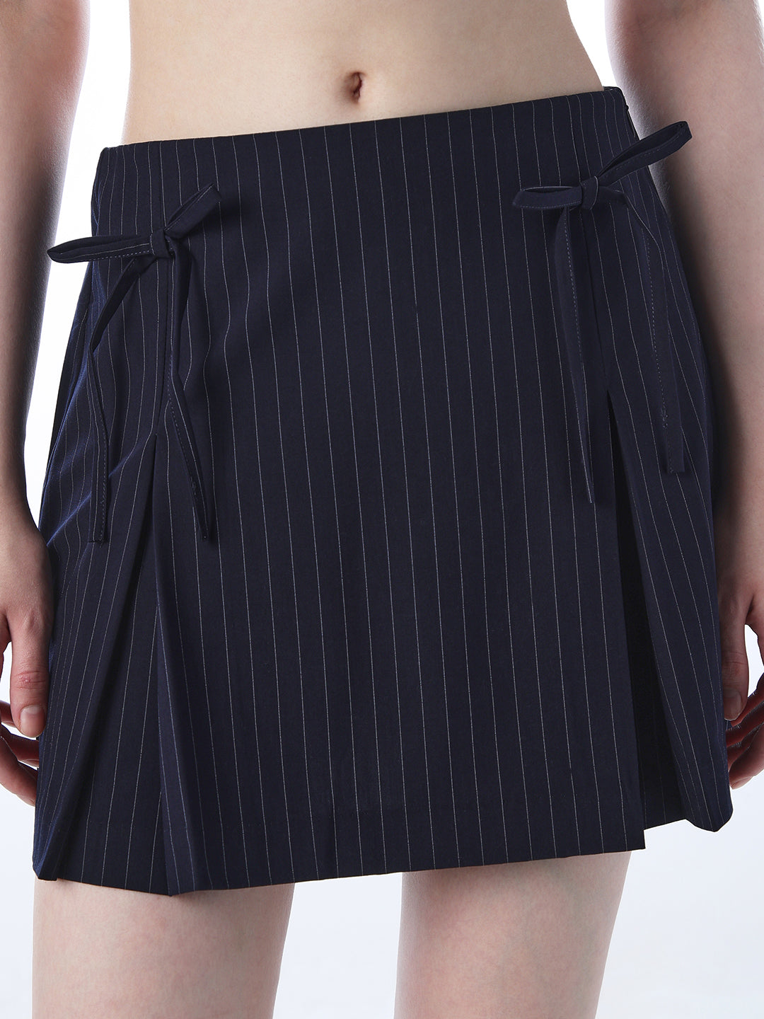 Pinstripe Tailored Skirt