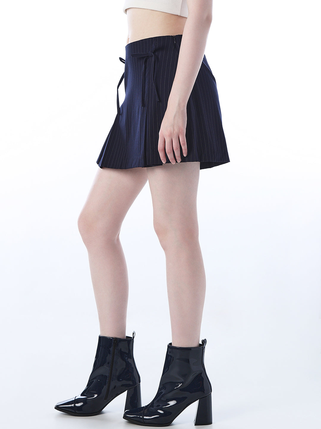 Pinstripe Tailored Skirt