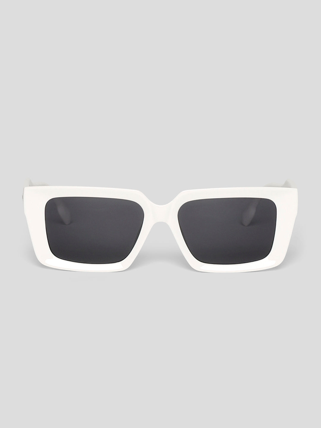 White Tinted Rectangular Sunglasses