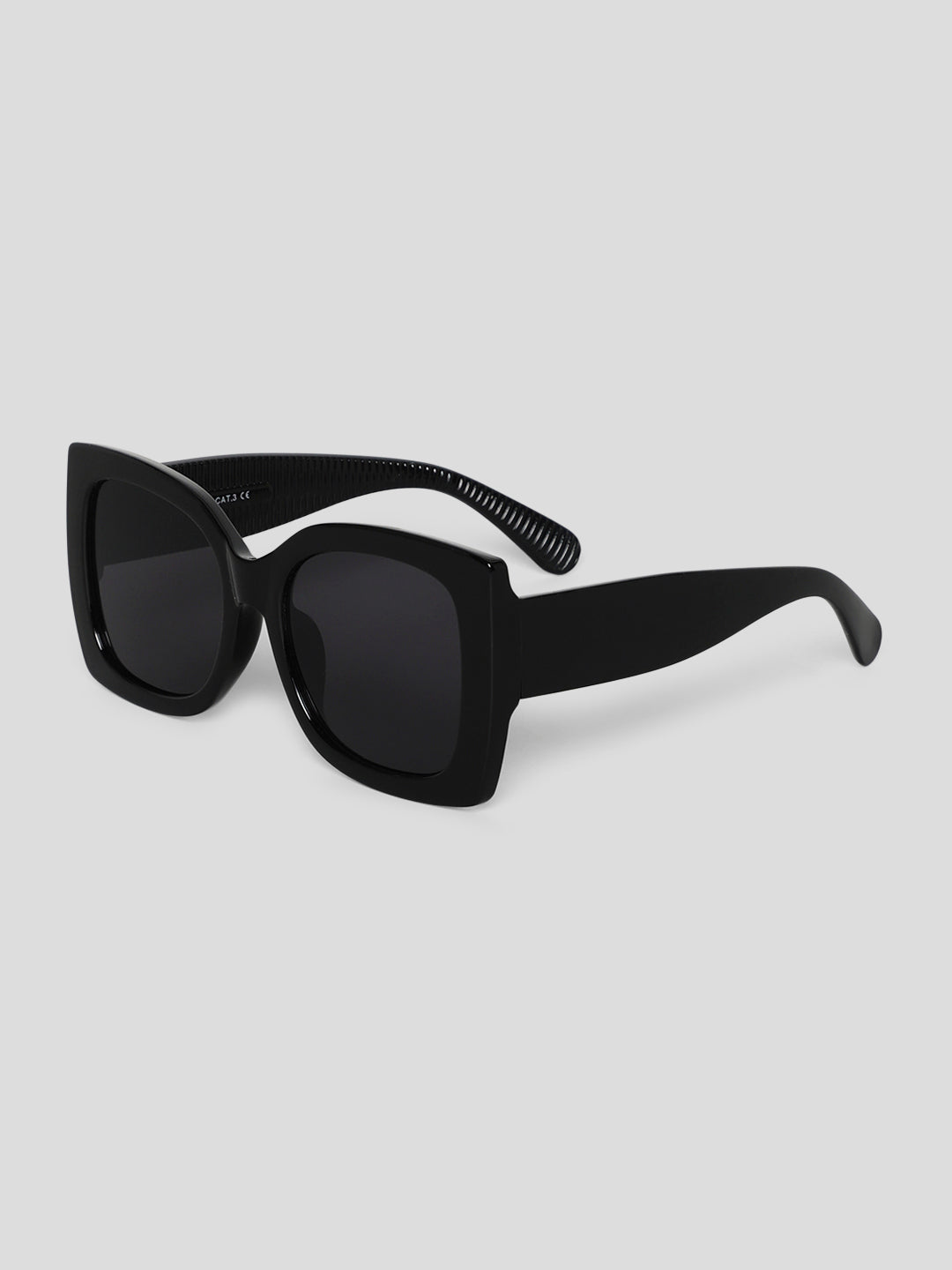 Black Broad Squared Sunglasses
