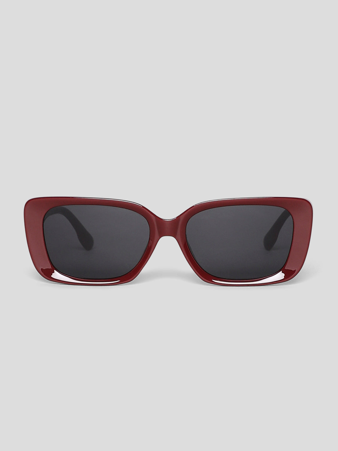 Dark Red Cat-Eye Sunglasses