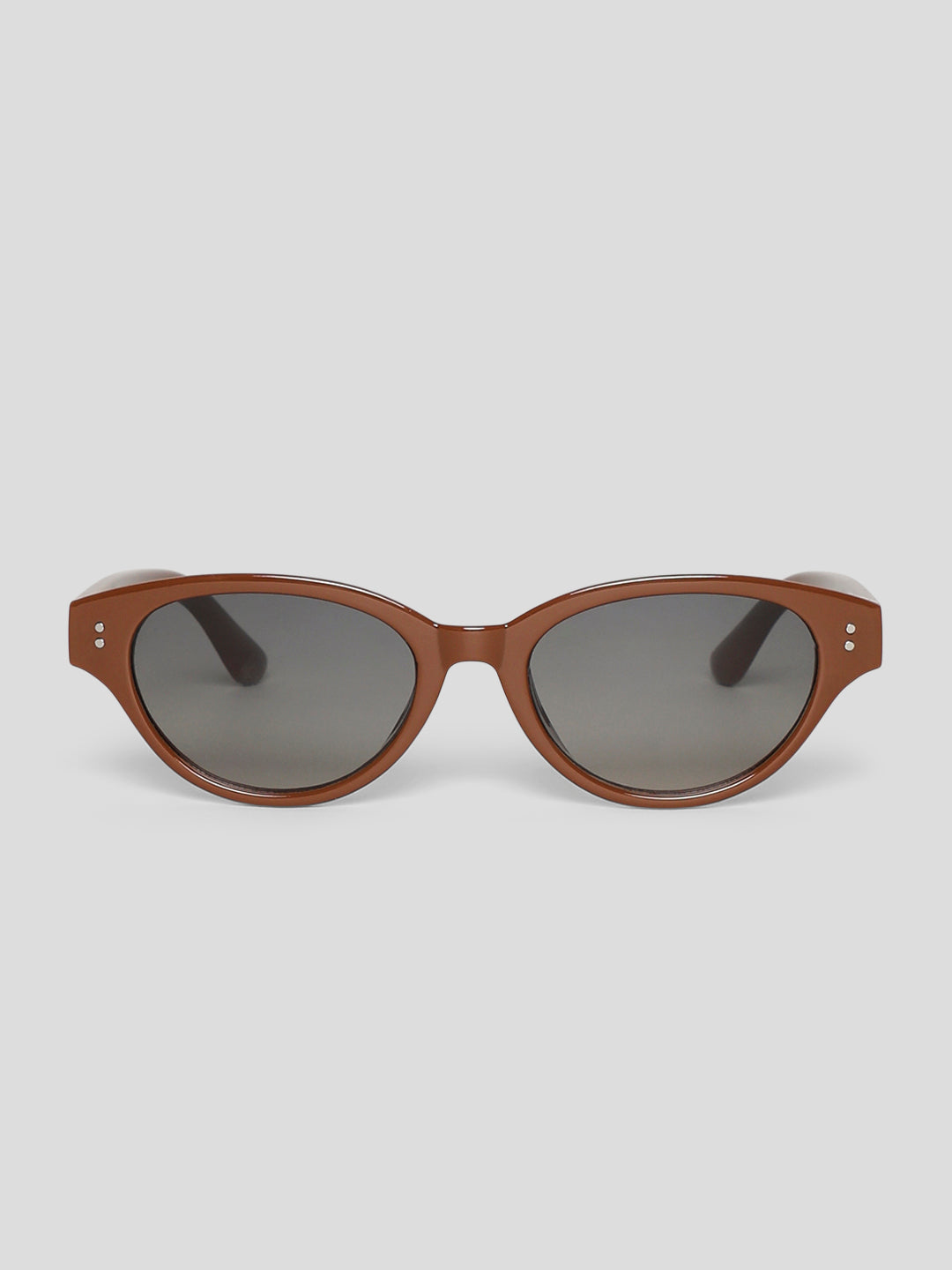 Brown Oval TINTED Sunglasses