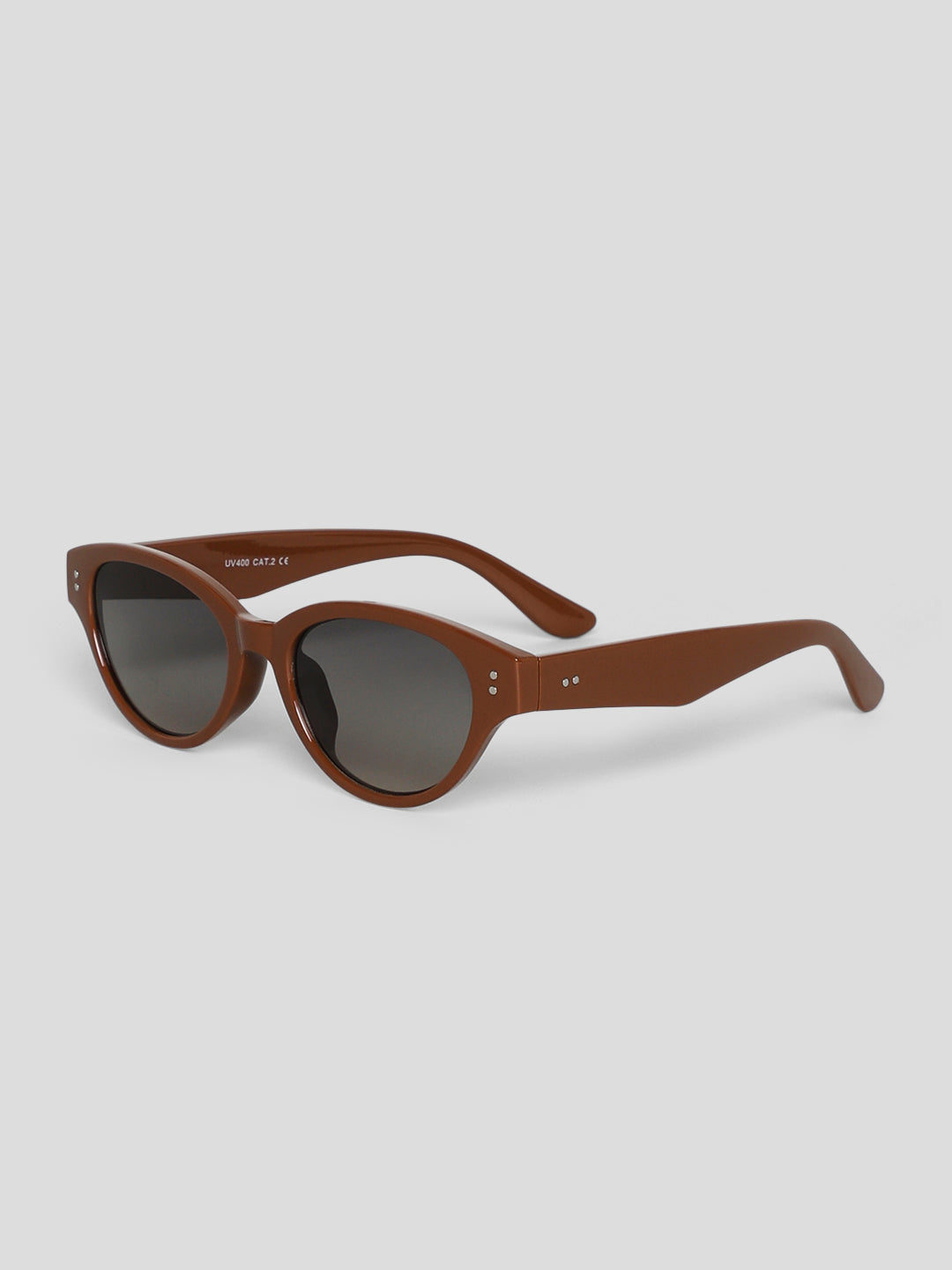 Brown Oval TINTED Sunglasses