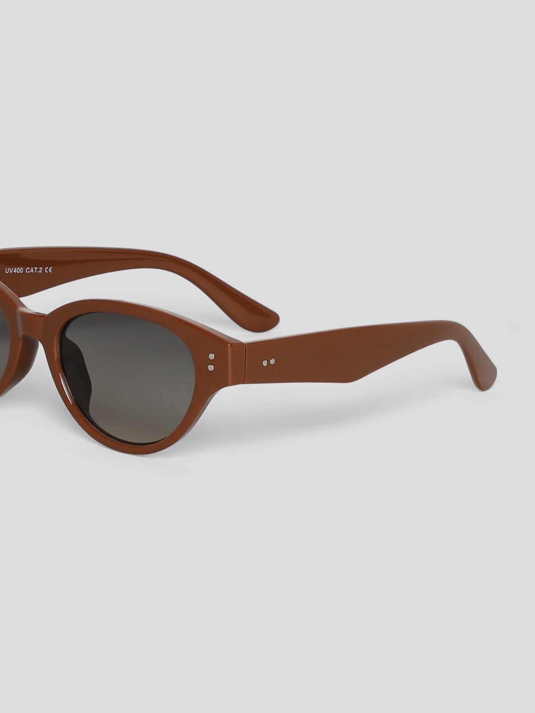 Brown Oval TINTED Sunglasses