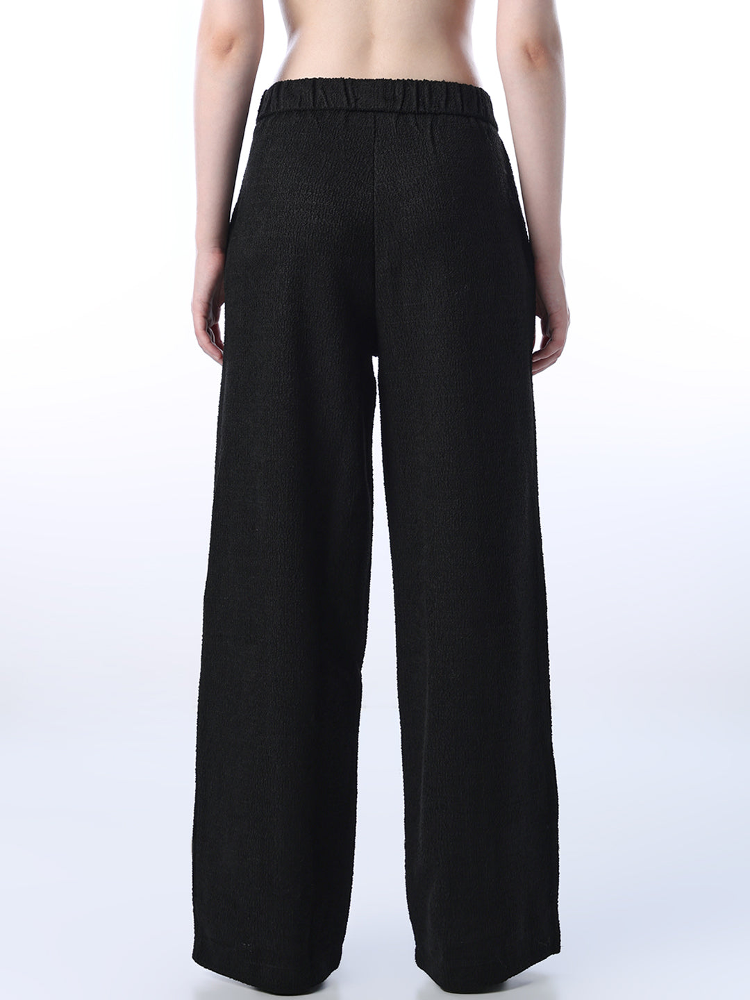 Black Pleat Front Pants