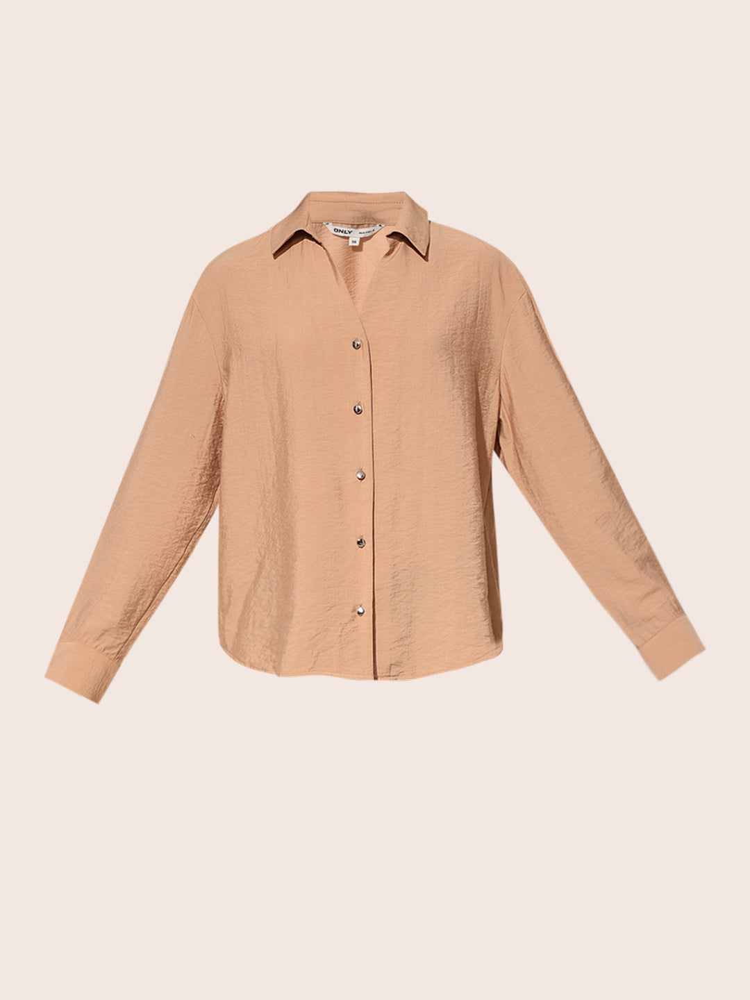 Brown V-Neck Shirt
